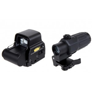 Комплекс HOLOGRAPHIC HYBRID SIGHT RED/GREEN EXPS + G33 MAGNIFIER WY099-BK [WADSN]